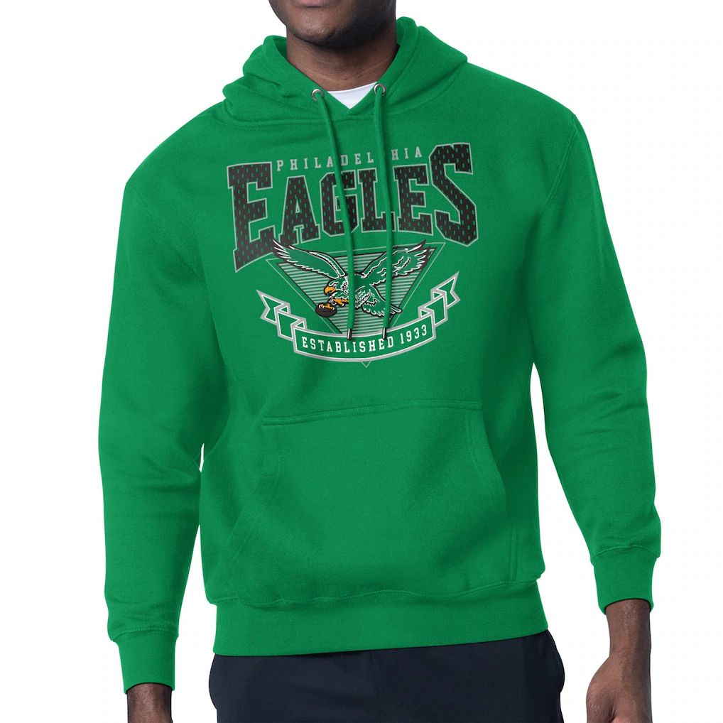 Men 2026 NFL Philadelphia Eagles Green Hoodie hooded style 03
